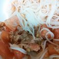 ももちびねえ's cooksnap of when they made そうめんdeツナとトマトの冷製パスタ.