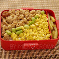 milk＊crown's cooksnap of when they made 鶏と卵のそぼろ弁当.