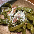 ダサコ's cooksnap of when they made ししとうとベーコンの炒め物.