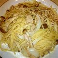 むーみっと's cooksnap of when they made 【楽ちん】鮭としめじ 豆乳パスタ.