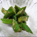 こやんこ's cooksnap of when they made 簡単あと一品☆オクラの胡麻和え.