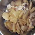 yuiaimi's cooksnap of when they made たくあんの贅沢煮☆（たくあんの煮たの）.