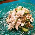 kurukurumin's cooksnap of when they made 簡単♡ごま油でザーサイと茹で鶏のサラダ.