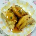 ntmin77's cooksnap of when they made 丸なす！豚挽挟み揚げ♪甘酢あんかけ.