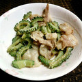 ともんちゅ☆'s cooksnap of when they made ゴーヤと豚肉のこんがりマヨしょうゆ炒め.
