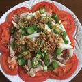 ANGEL935's cooksnap of when they made 豚しゃぶとネバネバ長いもオクラの梅肉だれ.