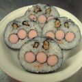 kinori@cafe's cooksnap of when they made アンパンマン海苔巻き.