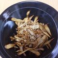 はるっち4's cooksnap of when they made レンジで柔らか☆牛蒡のきんぴら.