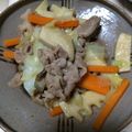 なふにし's cooksnap of when they made 豚肉ときのこのポン酢炒め.