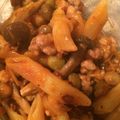 megomo's cooksnap of when they made ツナとキノコのトマトペンネ.