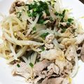 次郎丸もけ子's cooksnap of when they made 豚肉ともやしのにんにく蒸し.