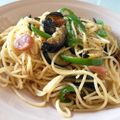 ひーゆーママ's cooksnap of when they made ピーマンとウインナーの醤油ぺペロンチーノ.