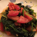 maple22's cooksnap of when they made ほうれん草とトマトのアンチョビ炒め♡.
