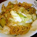 ゆっちょん1017's cooksnap of when they made ひと味違う焼きそば★豆苗とベーコンで！.