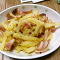たなぴー's cooksnap of when they made 千切りじゃがいもとベーコンの炒め物.