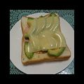 syrup127g's cooksnap of when they made 美容にも◎アボガトハムチーズトースト♪.