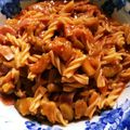 プリッツのん's cooksnap of when they made マカロニで☆ナスのアラビアータ風.