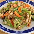 ふぅ＆かず's cooksnap of when they made ブロッコリーと挽き肉卵のふわふわ炒め.