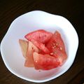 抹茶もつこ's cooksnap of when they made シンプルスイカの漬物.