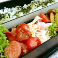キャシーキャサリン's cooksnap of when they made お弁当に♪カニカマのわさびマヨ和え☆.
