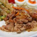ジョンリークッカー's cooksnap of when they made ぴり辛ラー油しょうが焼き♡.