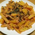3967's cooksnap of when they made じゃが芋としめじのたらこバター炒め.