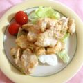 まほごん's cooksnap of when they made 安い鶏ムネも♪柔らか✿スイチリマヨ焼き✿.
