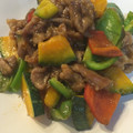 新米主婦ゆきちん's cooksnap of when they made 豚肉とかぼちゃの甘酢炒め.