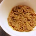 白まめ's cooksnap of when they made おにぎりには挽き肉葱味噌～！.