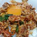 らぶ☆ぜんたろう's cooksnap of when they made がっつり系♪納豆＆豚キムチどんぶり.