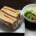 かおﾆｬﾝ子's cooksnap of when they made ベーコン、トマト、卵のサンドイッチ.