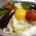 fmfm0807's cooksnap of when they made 夏野菜の煮浸しでサラダうどん.