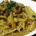 ちょぽまま's cooksnap of when they made 子供に大人気♪カレークリームパスタ.