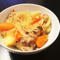 om0te☻'s cooksnap of when they made 圧力鍋とめんつゆで簡単♪～肉じゃが～.