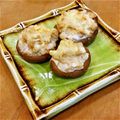 Mnakayoshi's cooksnap of when they made 椎茸のツナネギマヨチーズ焼き.