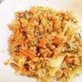 まはあき's cooksnap of when they made 鮭とキャベツのバター醤油チャーハン.