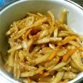 TAWASHI901's cooksnap of when they made 縦切りシャキシャキ！レンコンのきんぴら.
