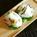 kebeibiko's cooksnap of when they made 枝豆と塩トマトのおにぎり。混ぜご飯でも。.