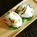 kebeibiko's cooksnap of when they made 枝豆と塩トマトのおにぎり。混ぜご飯でも。.
