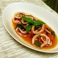 HIRABAMI's cooksnap of when they made イカのバジルトマト炒め.