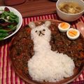 かんちゃ♪'s cooksnap of when they made 簡単★☆夏野菜たっぷりキーマカレー.