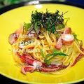 ruruchirin's cooksnap of when they made 明太子とイカのスパゲティ.