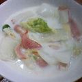 puca511's cooksnap of when they made 白菜とベーコンのミルク煮.
