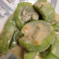 konijntjes's cooksnap of when they made ナーベラーの胡麻味噌あえ.
