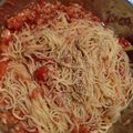 ♥はるる♥'s cooksnap of when they made トマト缶とツナの冷製パスタ.