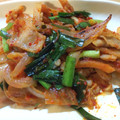 happyelle's cooksnap of when they made 簡単激うま♡スタミナ豚キムチニラ炒め.