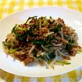あ～ちゃんさ～ちゃん's cooksnap of when they made 材料３つ！もやし・ニラ・肉！！！.