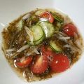 ☆みるき～☆'s cooksnap of when they made 新玉ねぎとトマト☆もずく酢でサラダ！？.