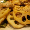 れおいち's cooksnap of when they made 豚肉とれんこんの味噌炒め.