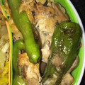 す1222's cooksnap of when they made しし唐としめじの卵炒め.